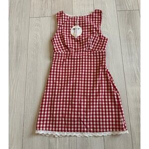 Red Checkered Gingham Dress